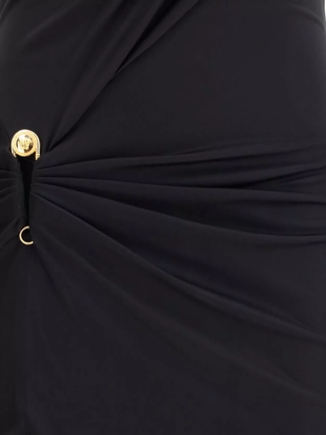 【VIP価格】VERSACE Draped jersey long Dress Versace Women Draped Jersey Long Dress In Black | ModeSens