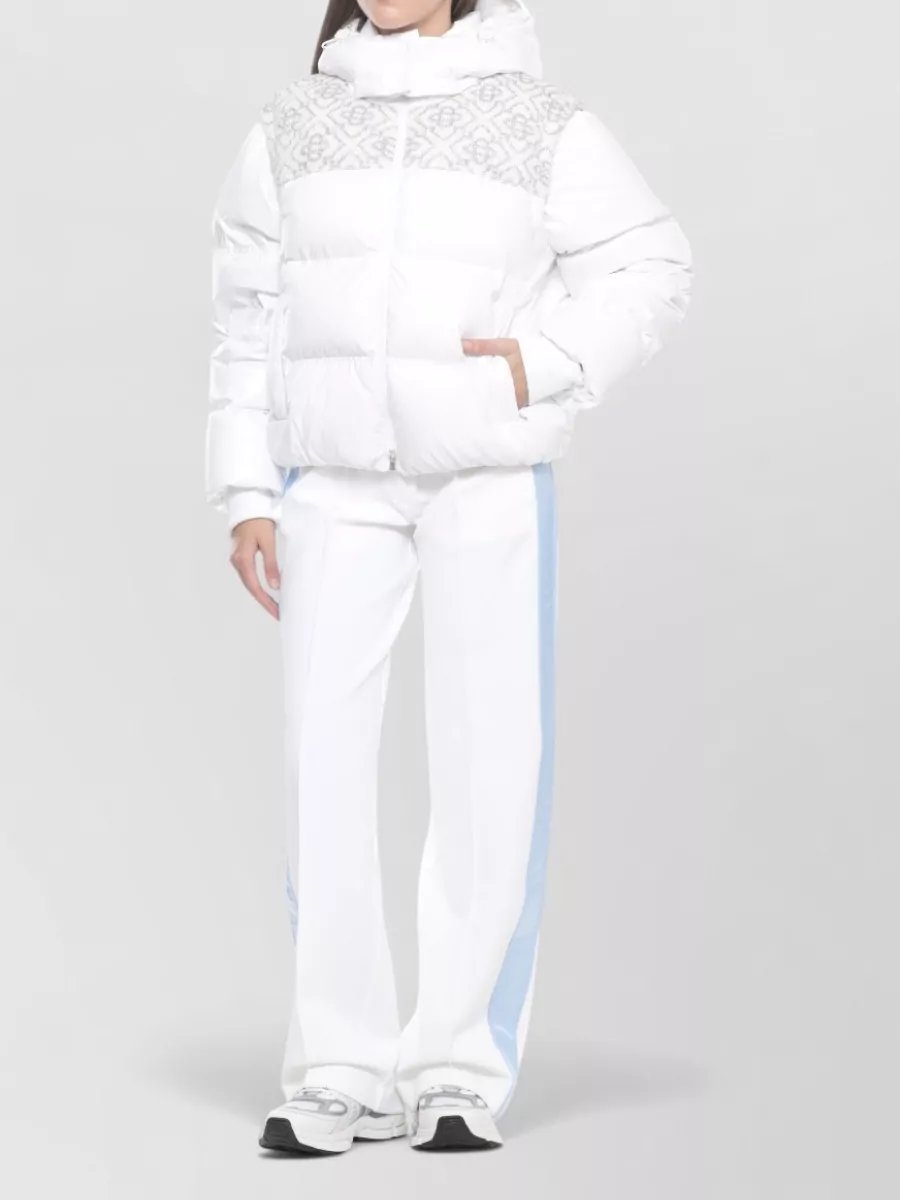 Casablanca Short Quilted Hooded Down Jacket