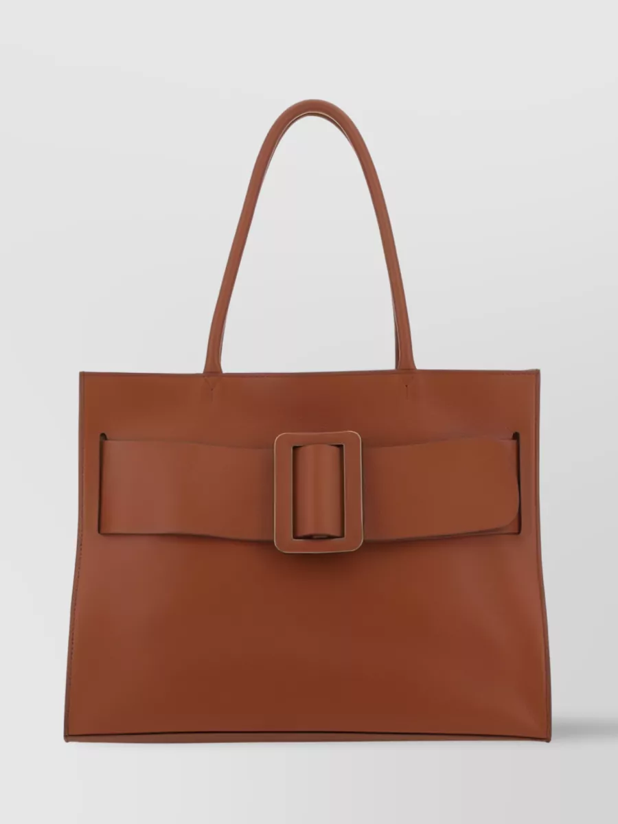 Shop Boyy Bobby Soft Buckle Detail Tote Bag In Brown