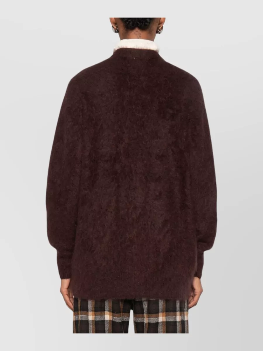 Forte Forte Cashmere V-Neck Long-Sleeve Ribbed Cardigan