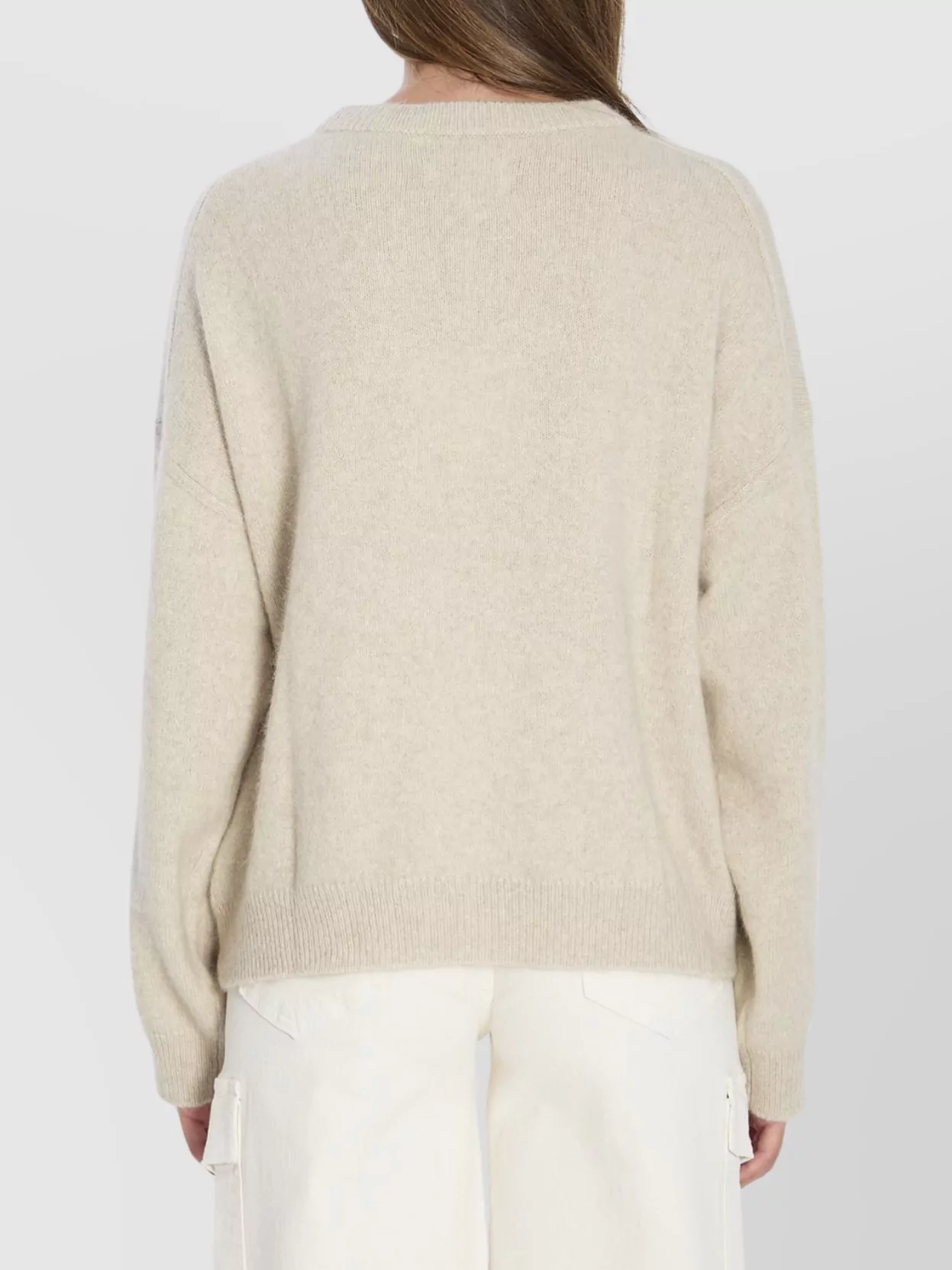Loulou Studio Crew Neck Knit Sweater With Dropped Shoulders