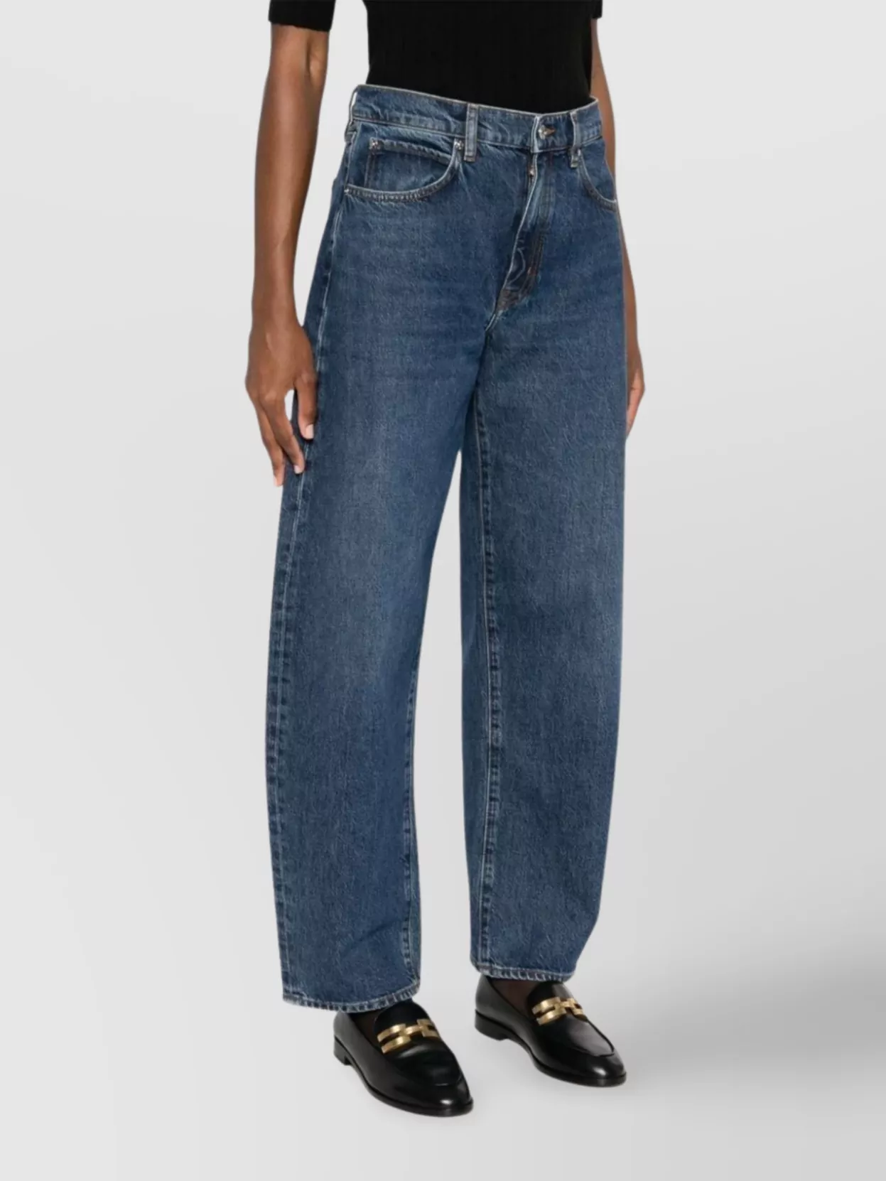 Frame Low Slung Barrel Trousers