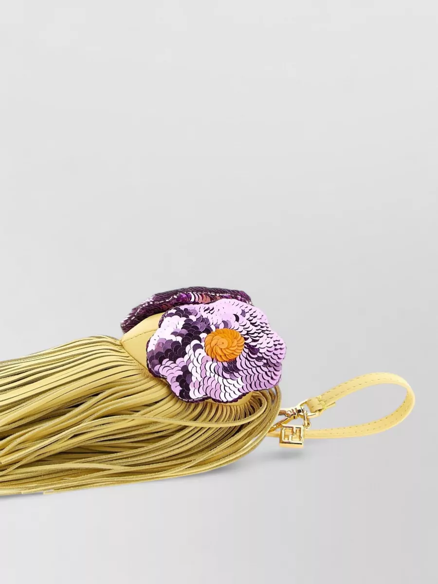 Fendi Na Na Lamb Leather Bucket Bag