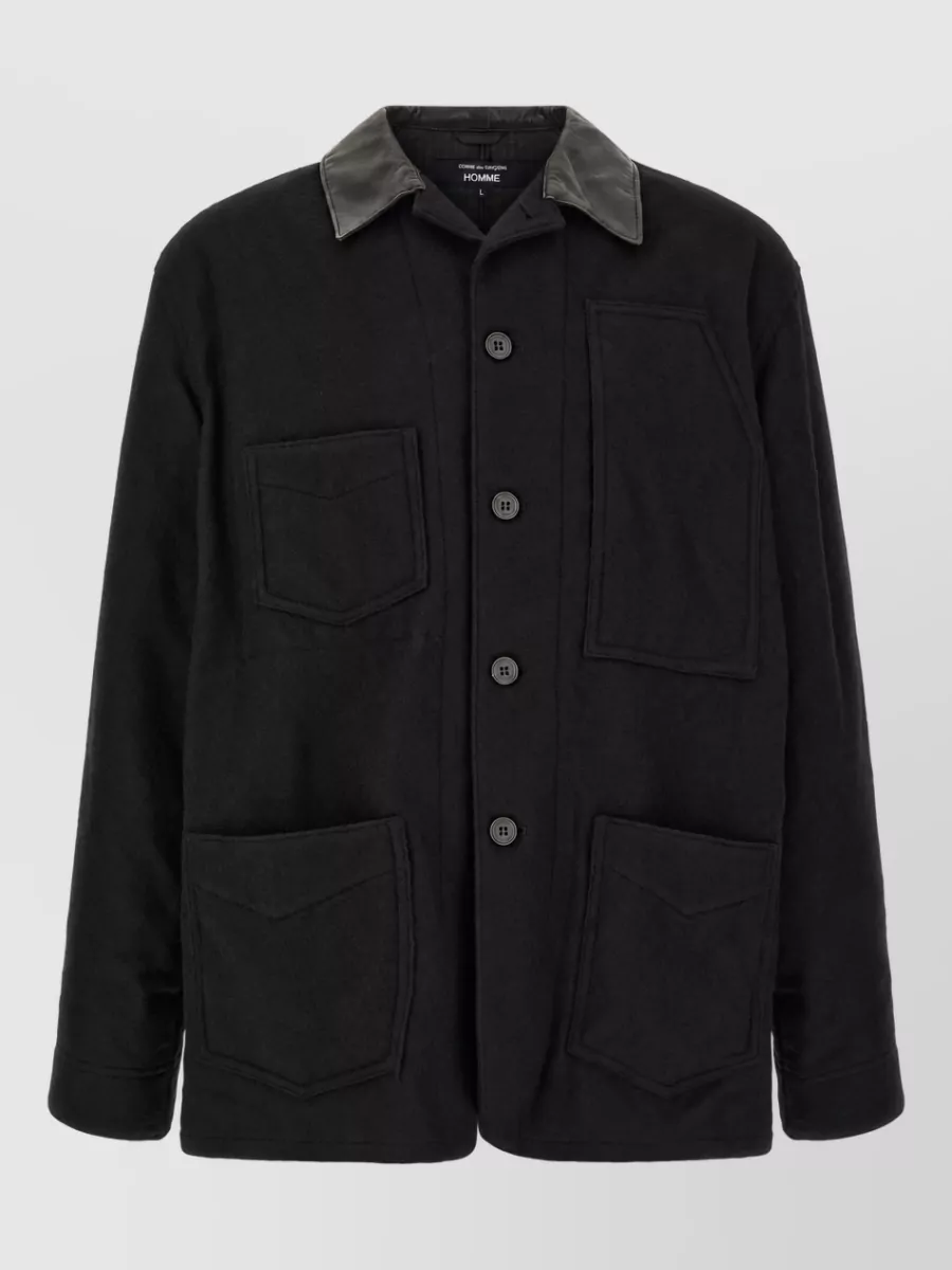 Comme des Garçons wool single breasted coat