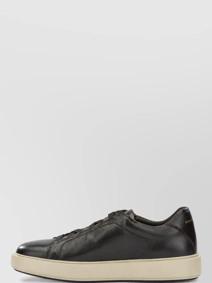 Officine Creative leather low-top lace-up sneakers