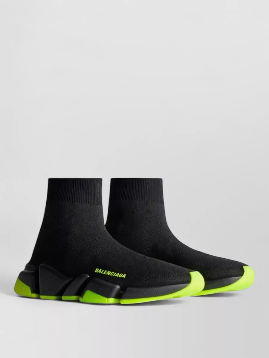 Balenciaga Sock Style Low Top Sneakers Contrast Sole