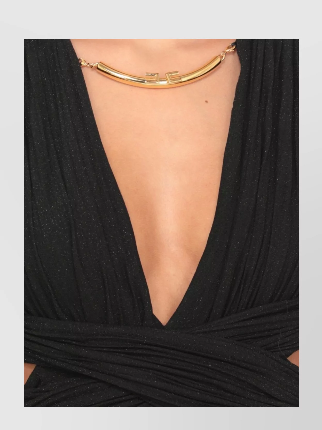 Elisabetta Franchi Sleeveless Dress Deep V-Neckline