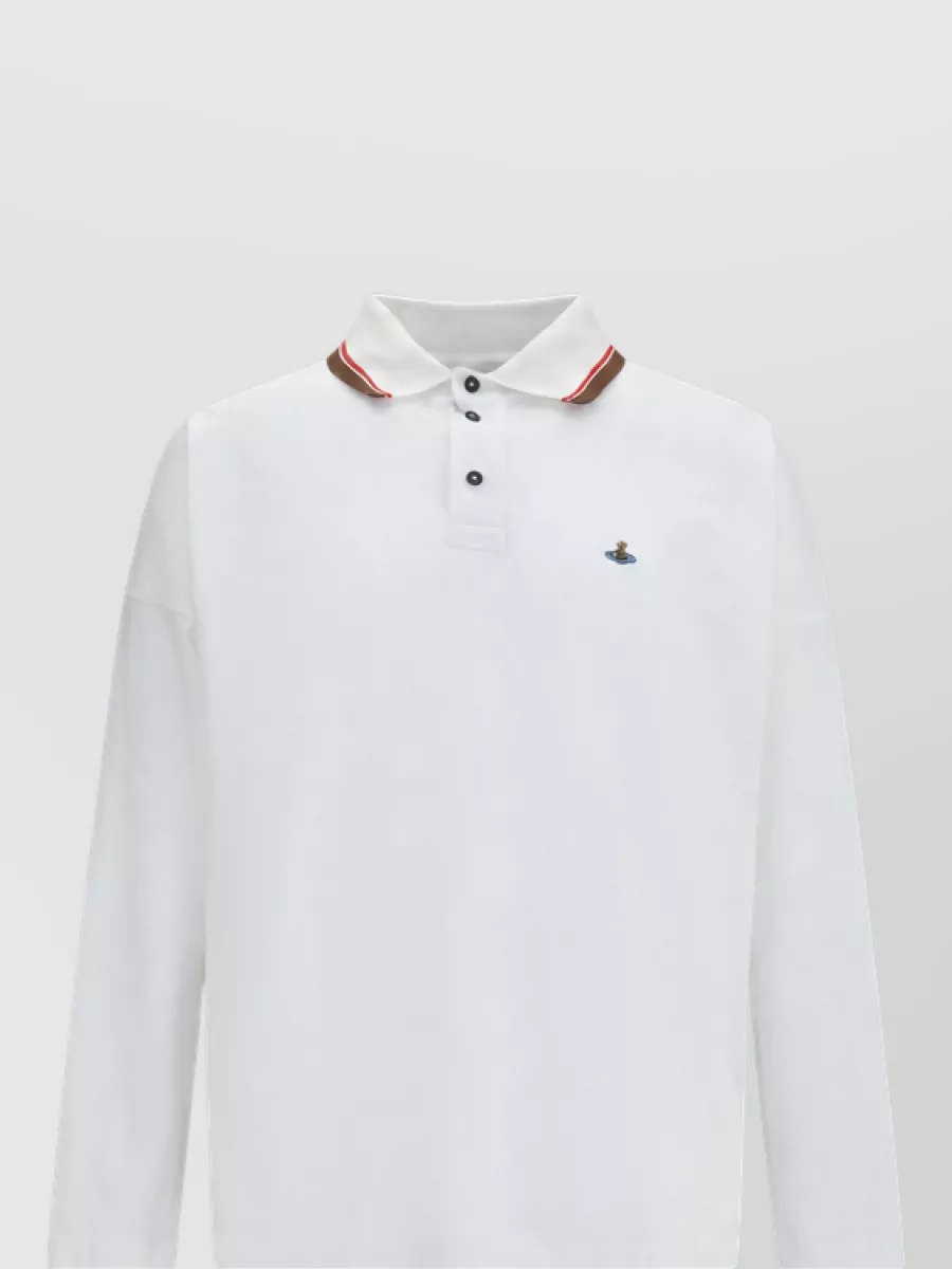 Vivienne Westwood cotton oversized long-sleeve polo shirt