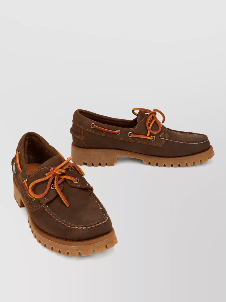 Sebago leather boat shoes