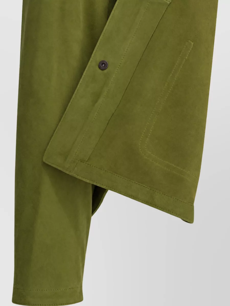 Furling By Giani Suede Single Breasted Coat