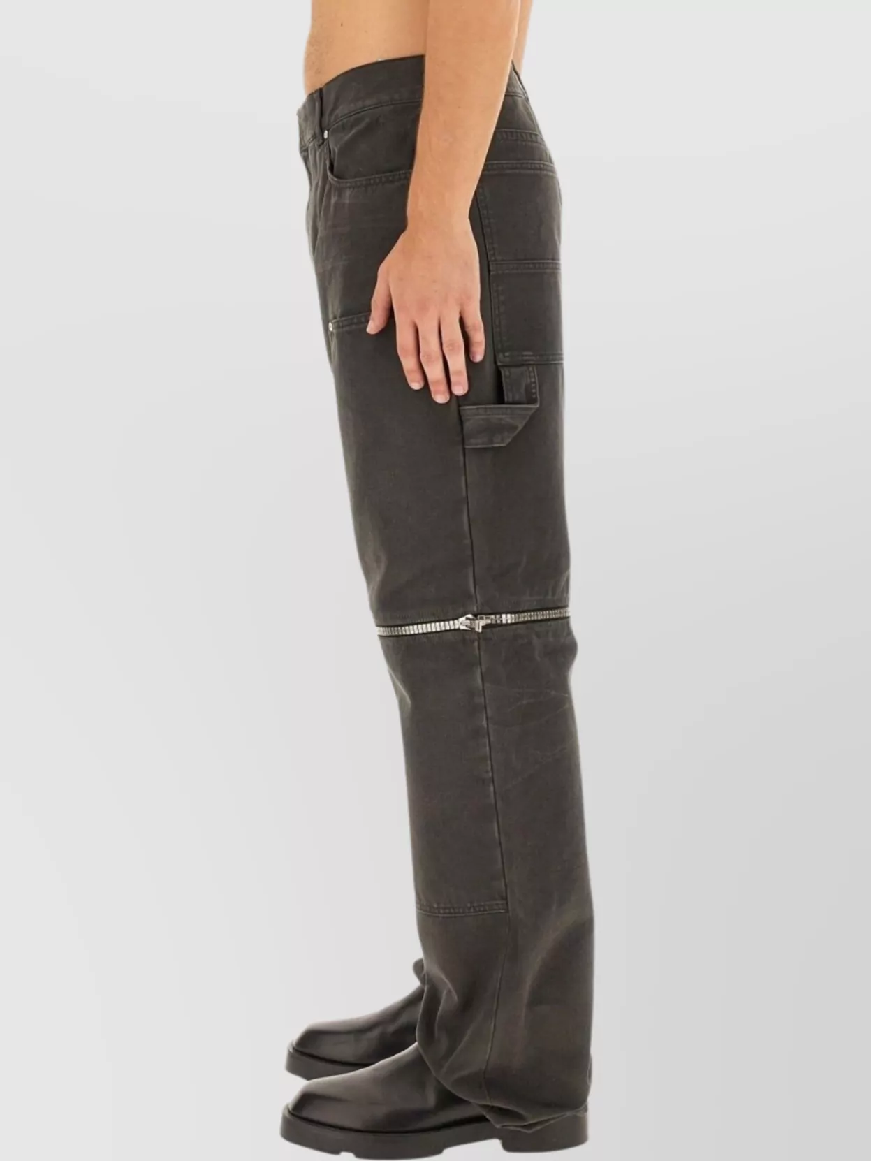 Givenchy Zippered Jeans With Cargo Pockets And Belt Loops