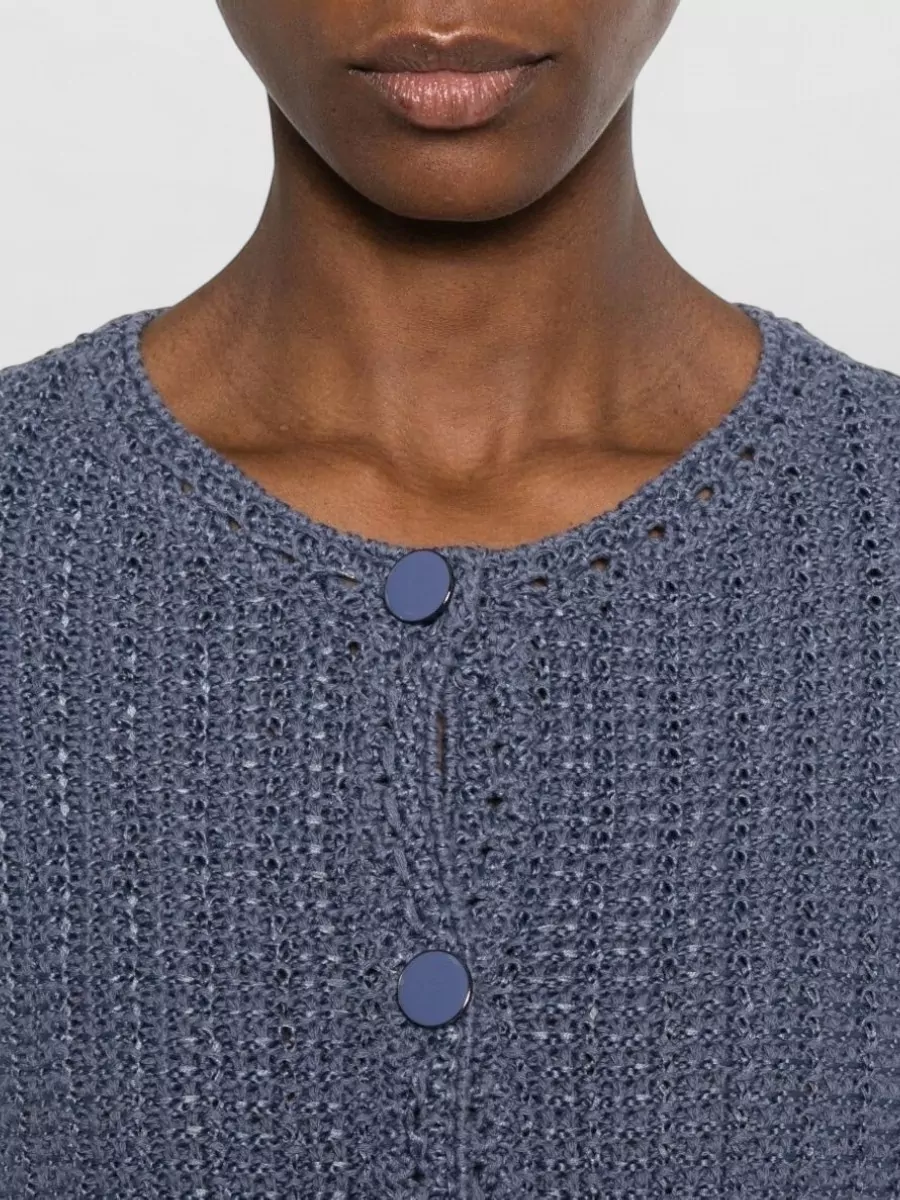 Emporio Armani Fringed Knit Blazer