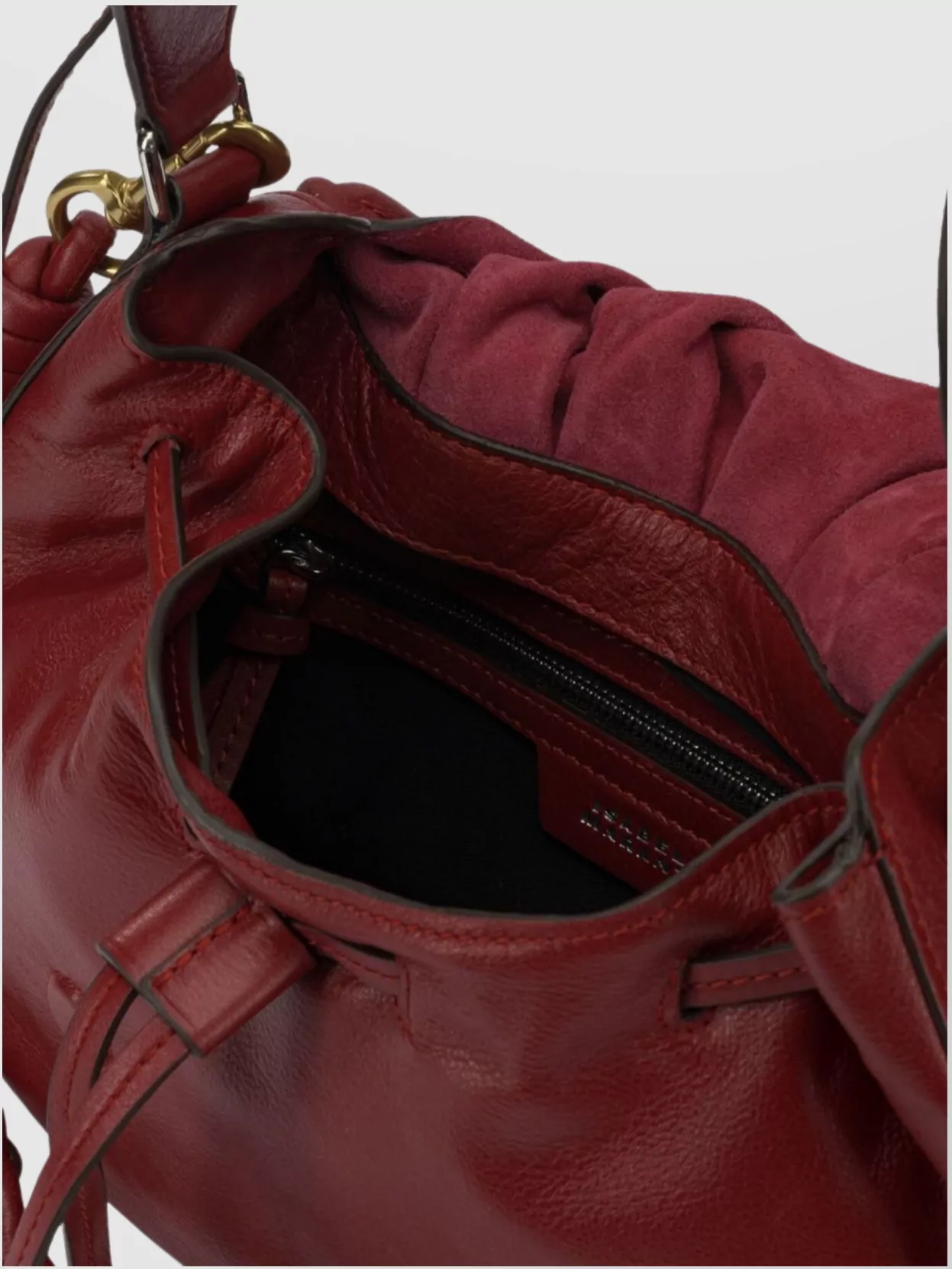 Isabel Marant Ruched Shoulder Bag Adjustable Strap