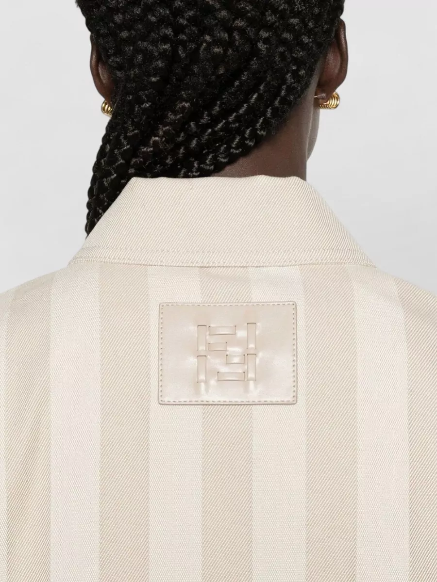 Fendi Cotton Drill Cropped Jacket