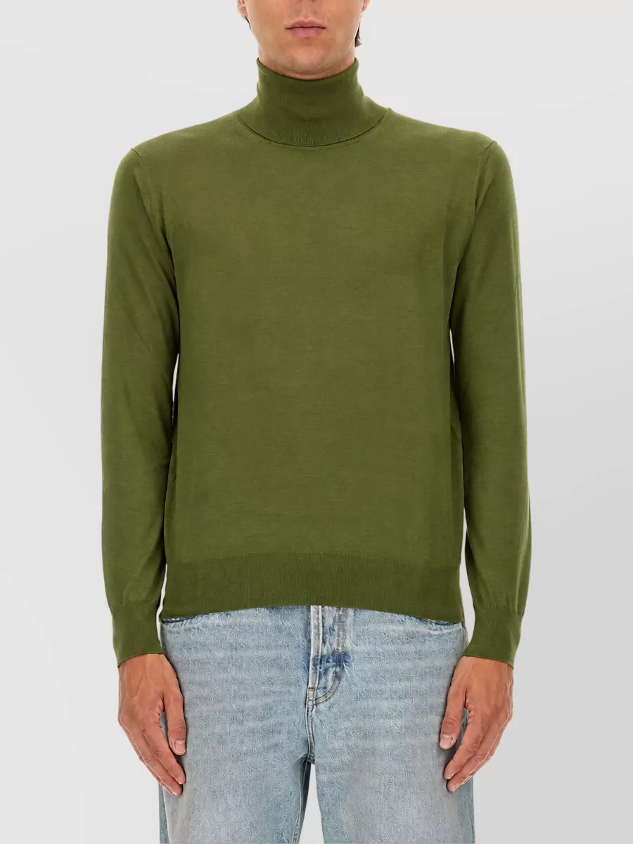 Saint Laurent Cashmere Wool Silk Turtleneck Sweater