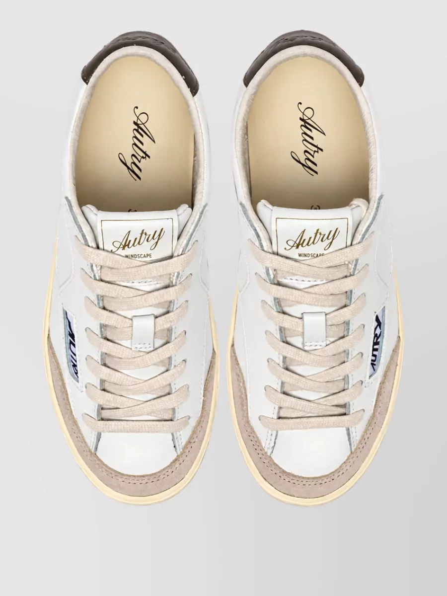 Autry Leather Low Top Lace Up Shoes