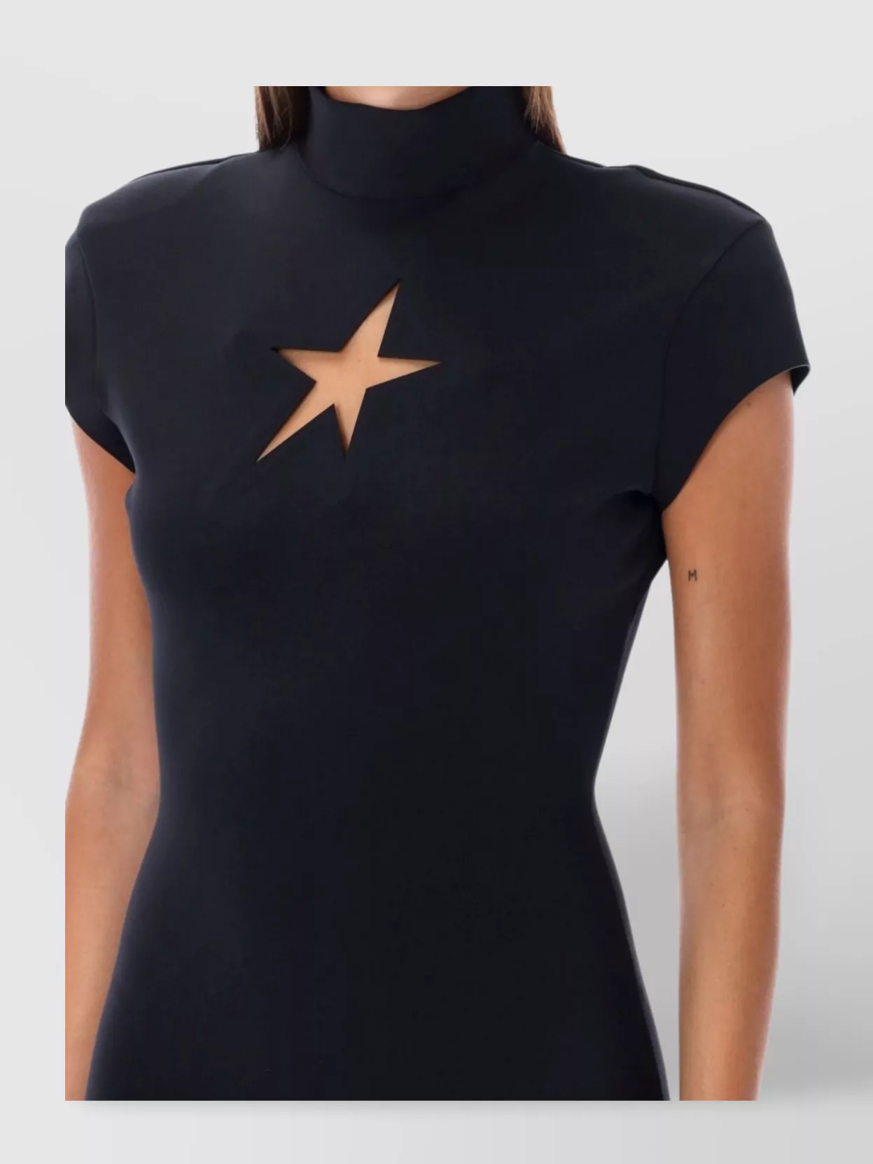 Shop Mugler Star Mini Dress Featuring Cut-out Detail