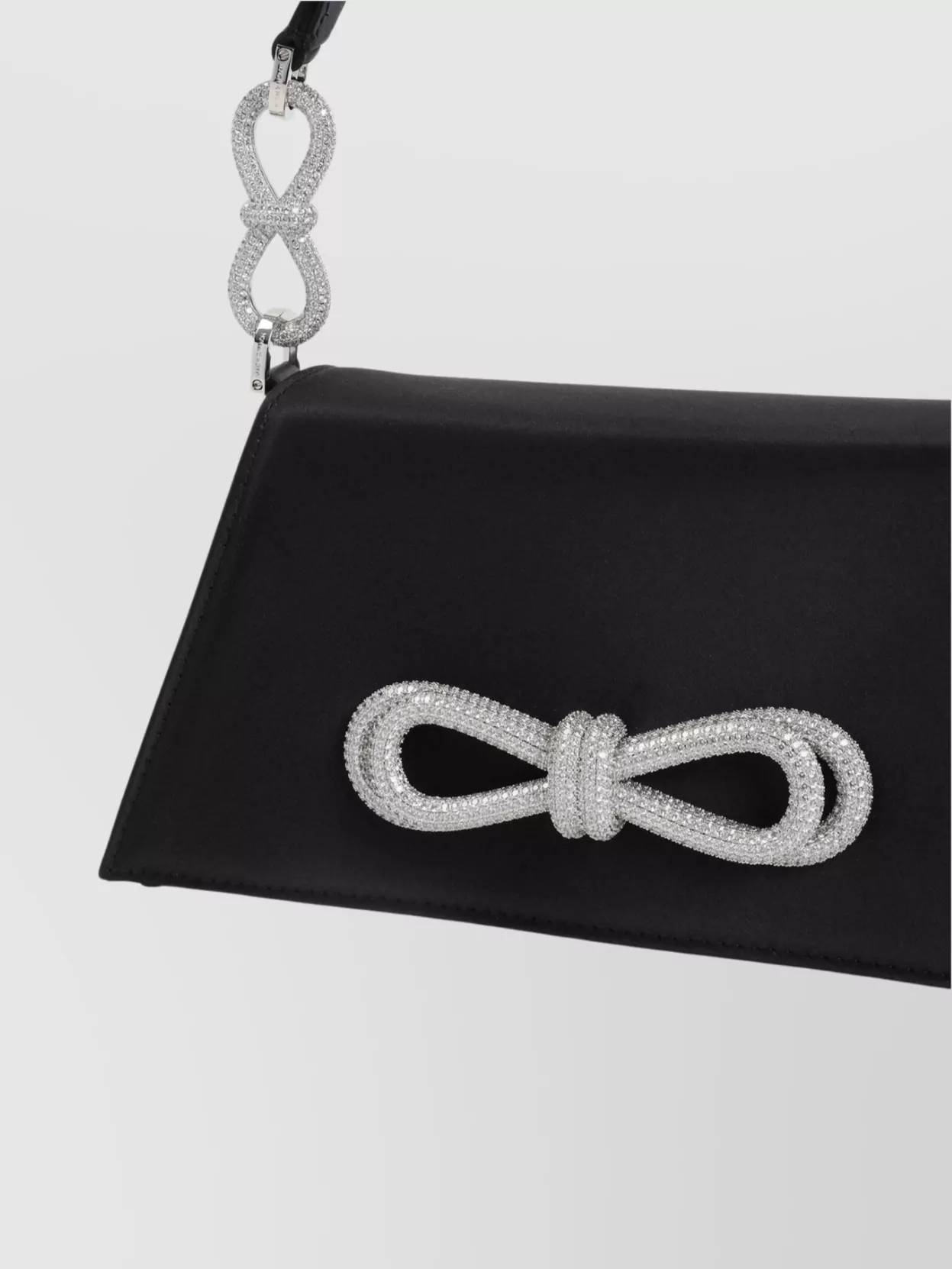 Mach & Mach Samantha Double Bow Silk Shoulder Bag