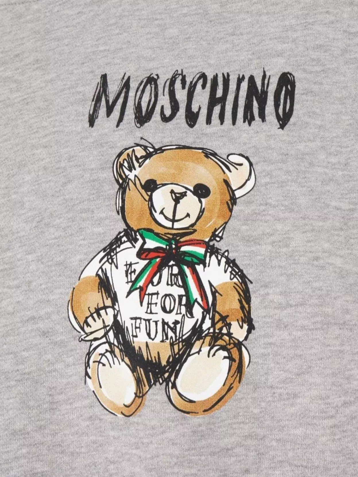 Moschino Teddy Bear Graphic Print Sweatshirt