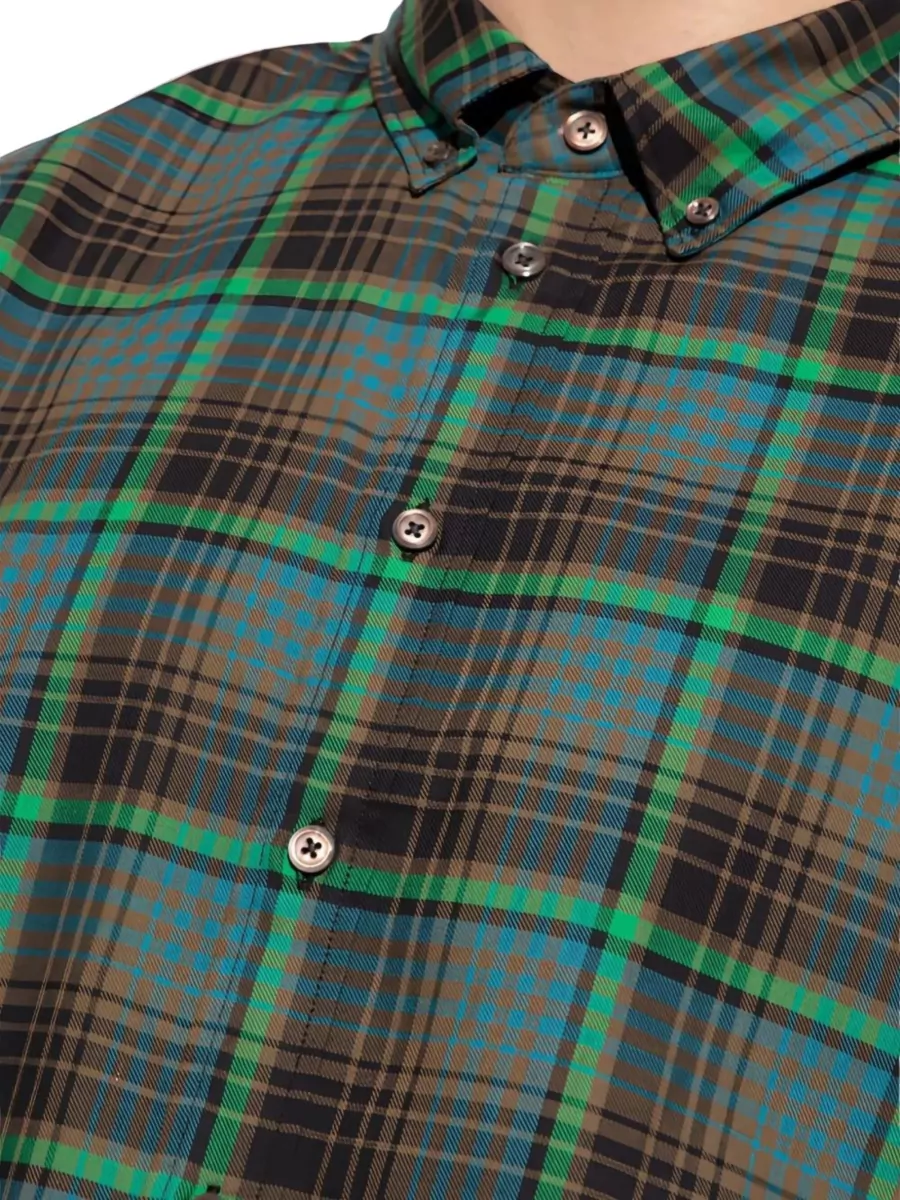 Paul Smith Long Sleeve Button-Down Shirt With Plaid Design
