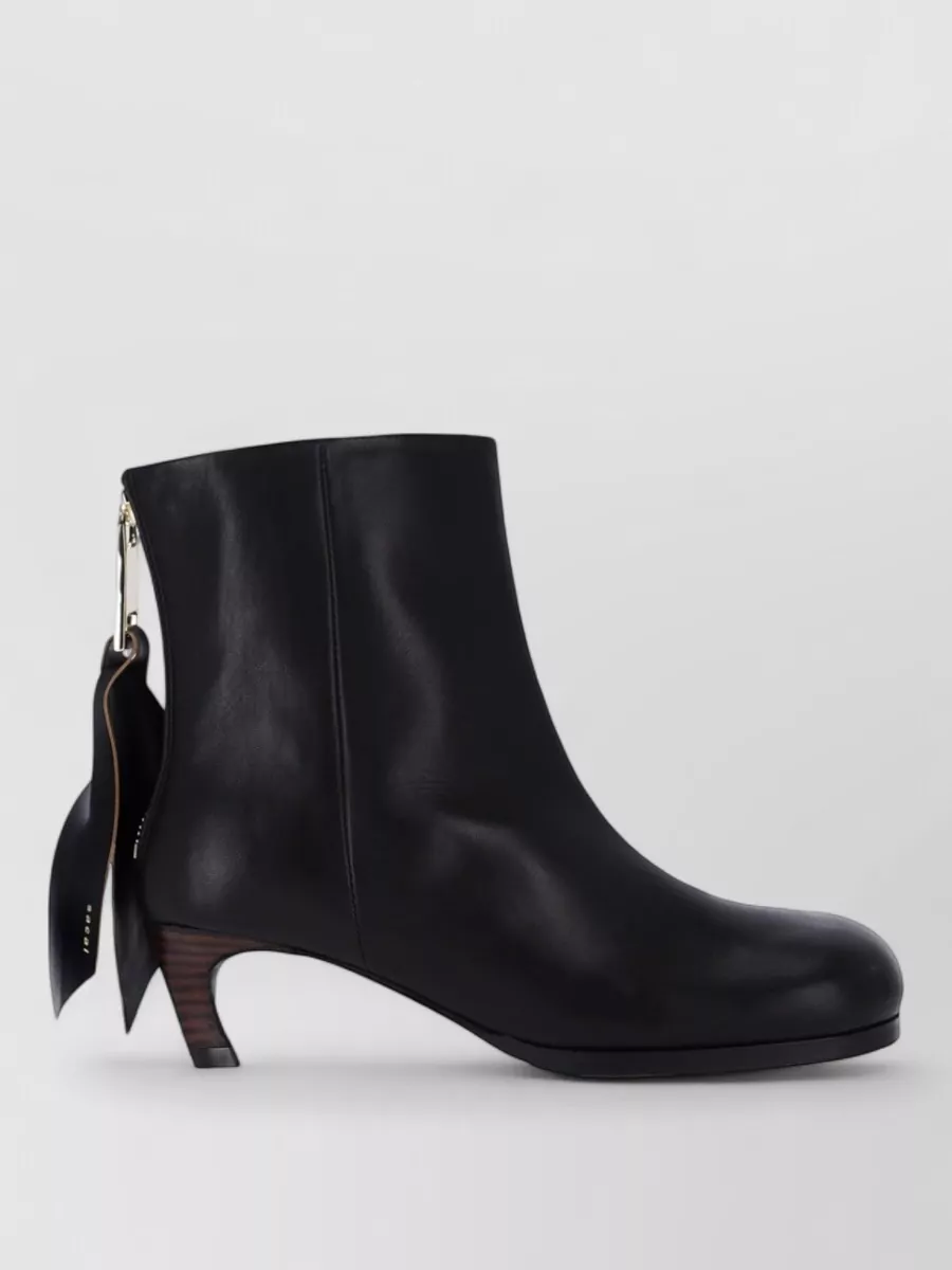 Sacai Leather Ankle Boots