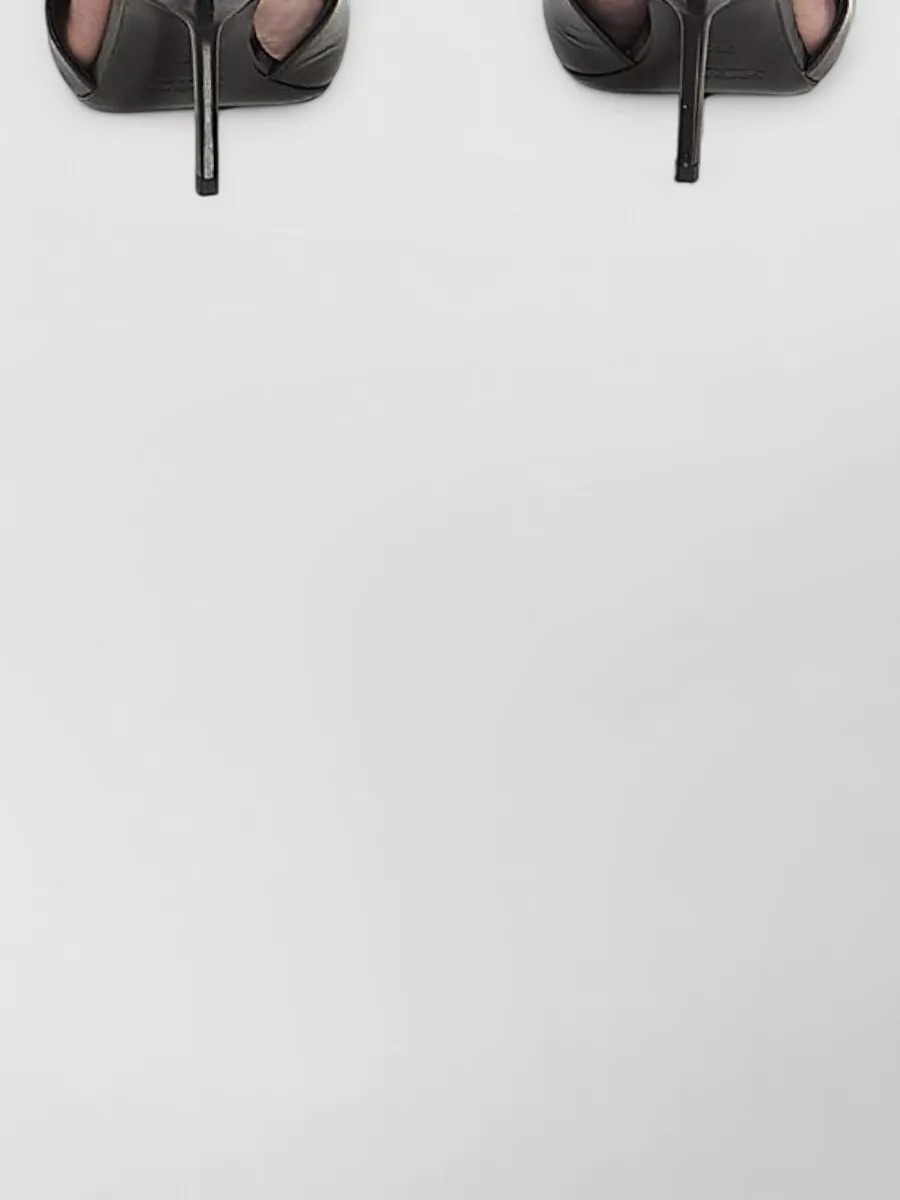 Saint Laurent Pointelle-Knit High-Rise Midi Pencil Skirt