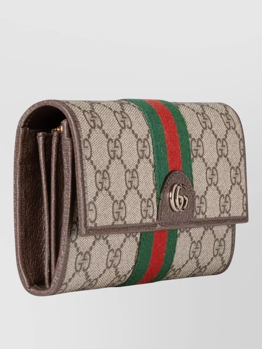 Gucci Canvas Logo-Print Wallet