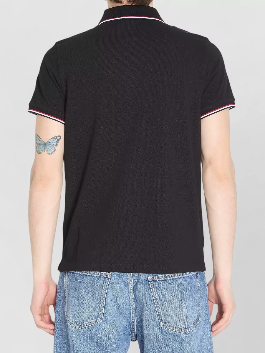 Moncler Cotton Piqué Polo Shirt Regular Fit