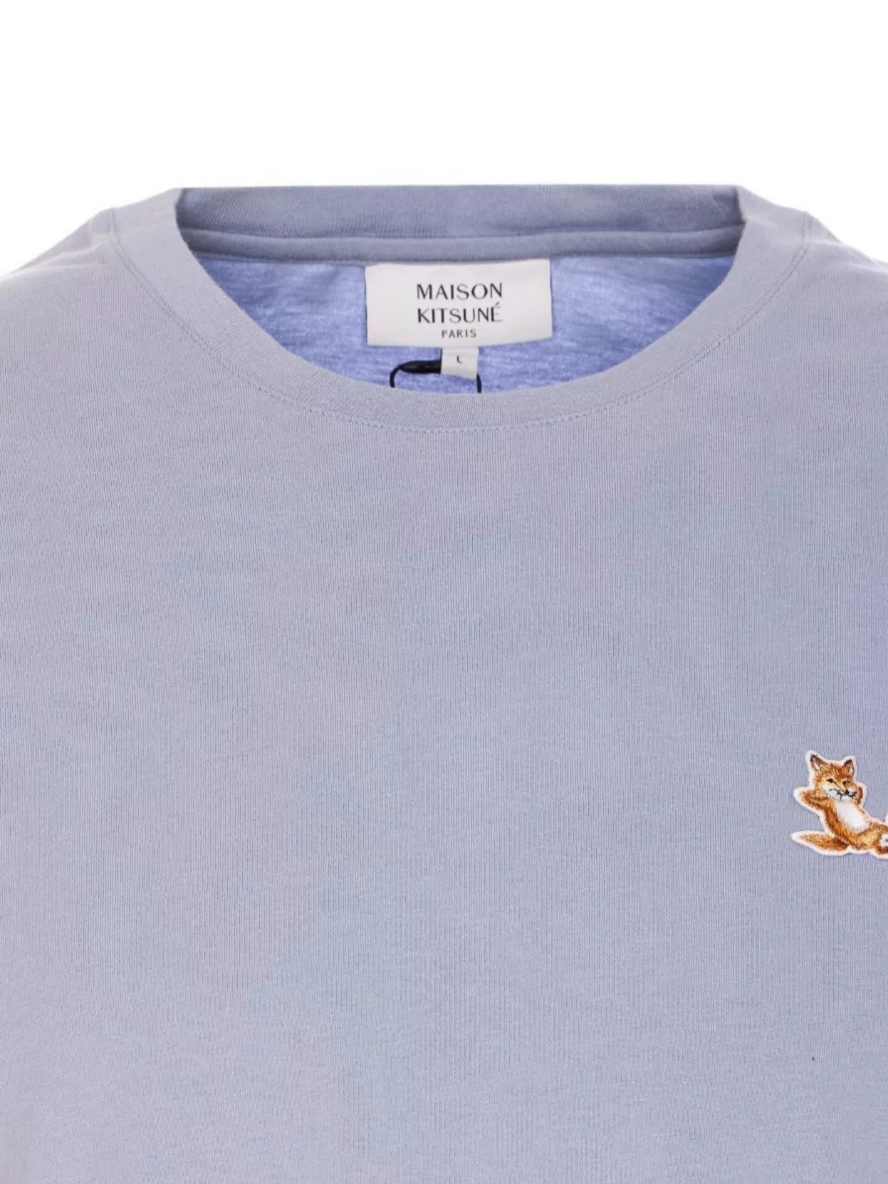 Maison Kitsuné Crewneck T-Shirt Embroidered Logo