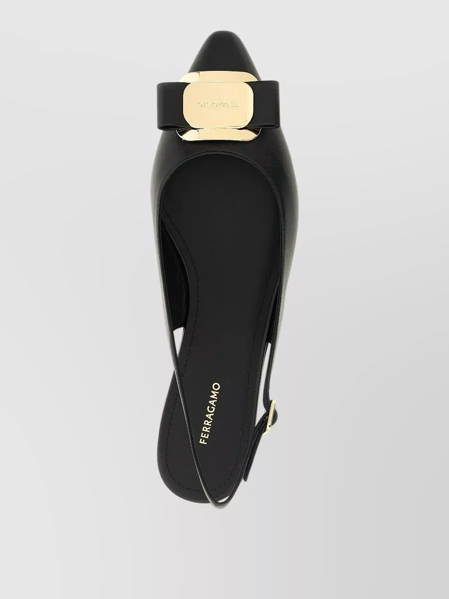 Ferragamo Leather Slingback Pumps