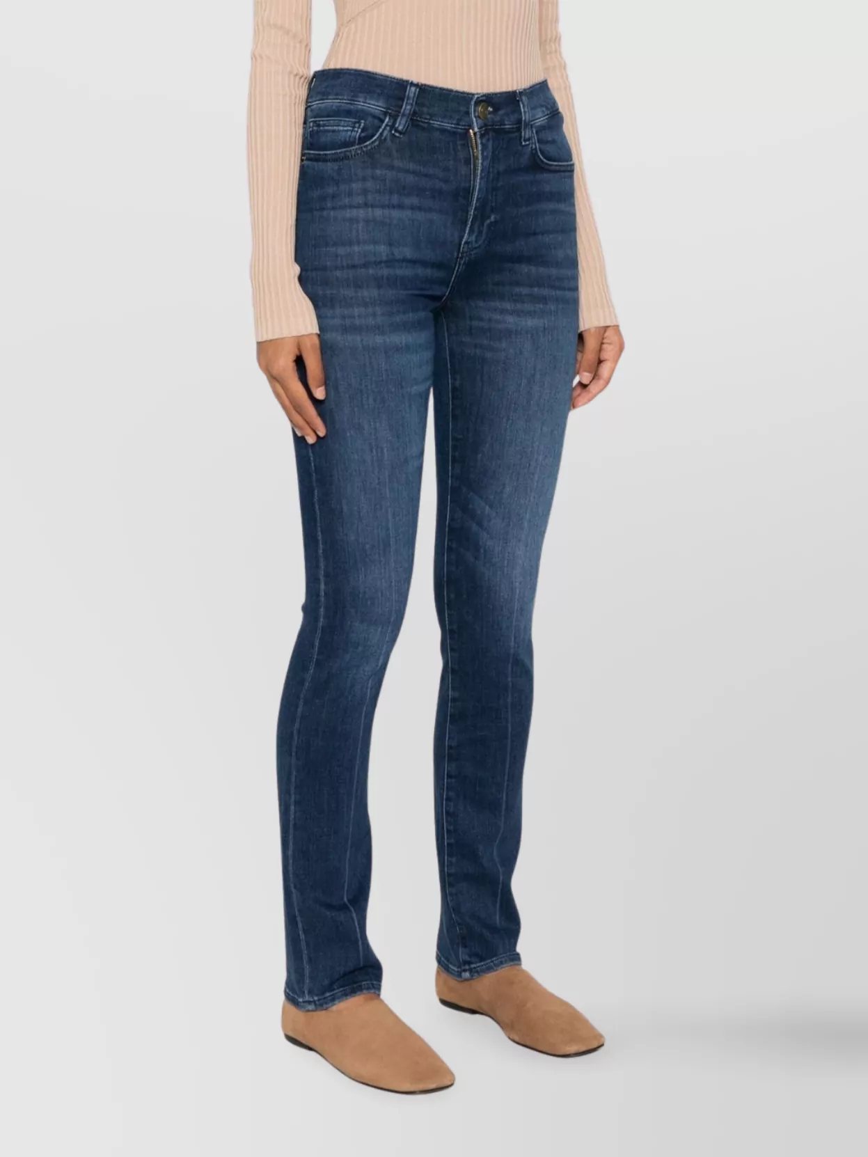 Frame High Straight Long Trousers