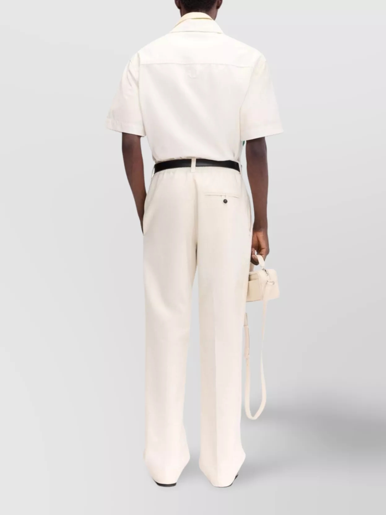 Jacquemus Casual Palm Tree Print Camp Collar Shirt