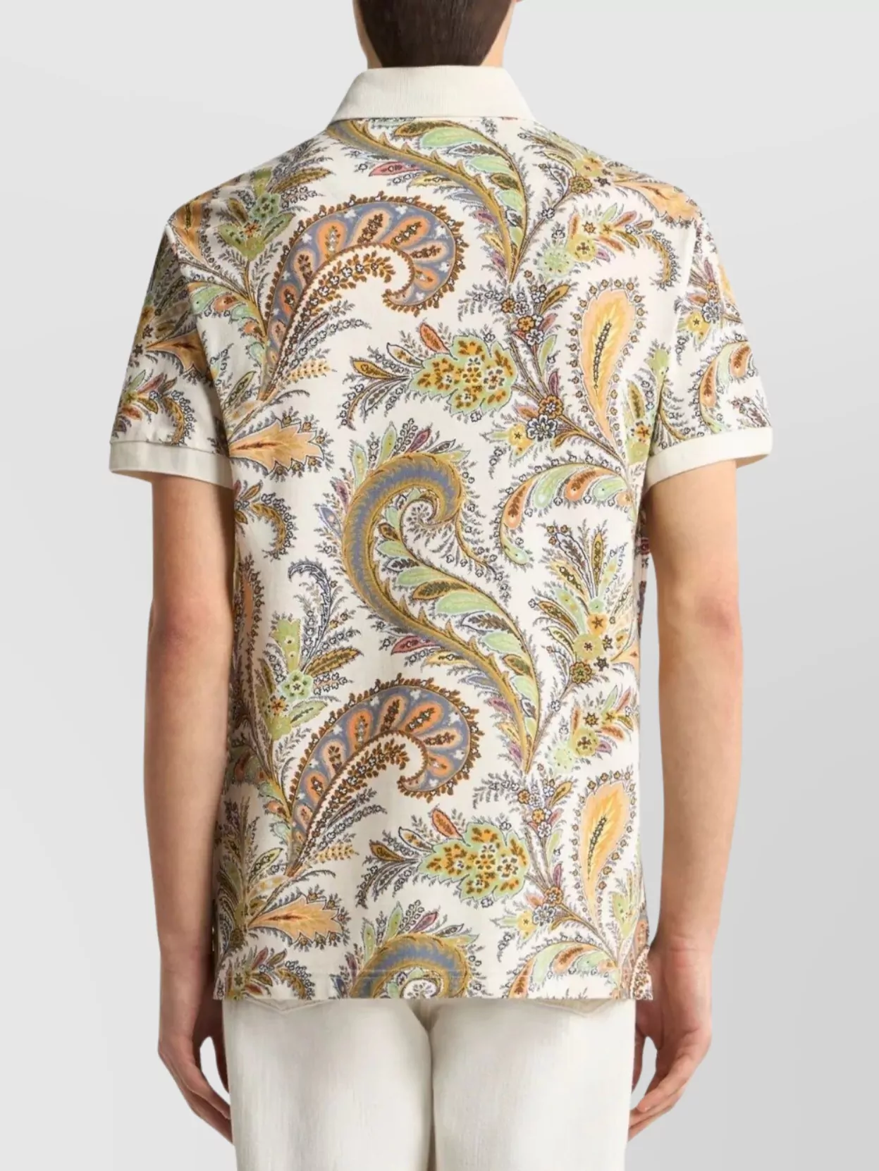 Etro Roma Polo Shirt Paisley Print