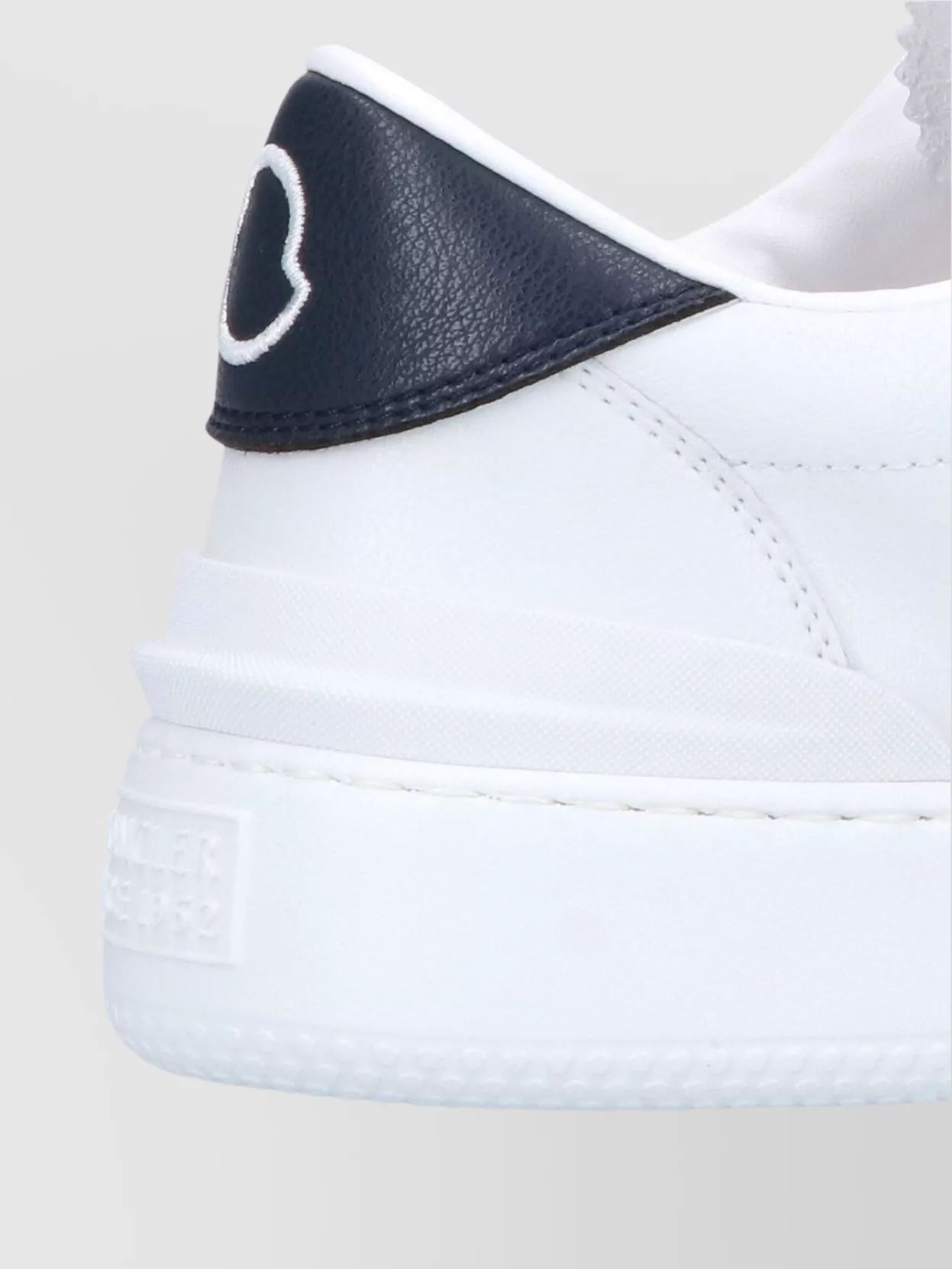 MONCLER LOW TOP SNEAKERS WITH CONTRAST HEEL TAB