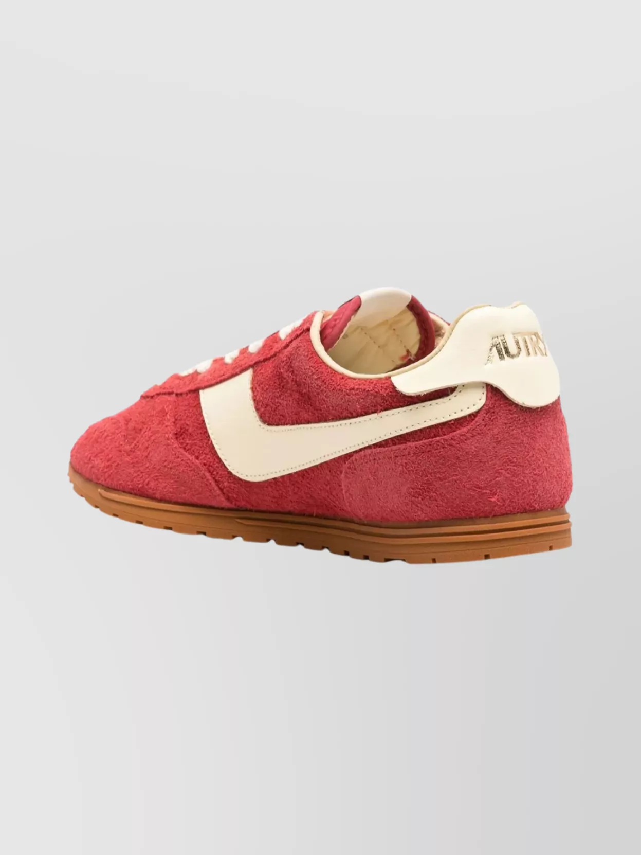 Autry Suede Sneakers With Round Toe And Rubber Sole