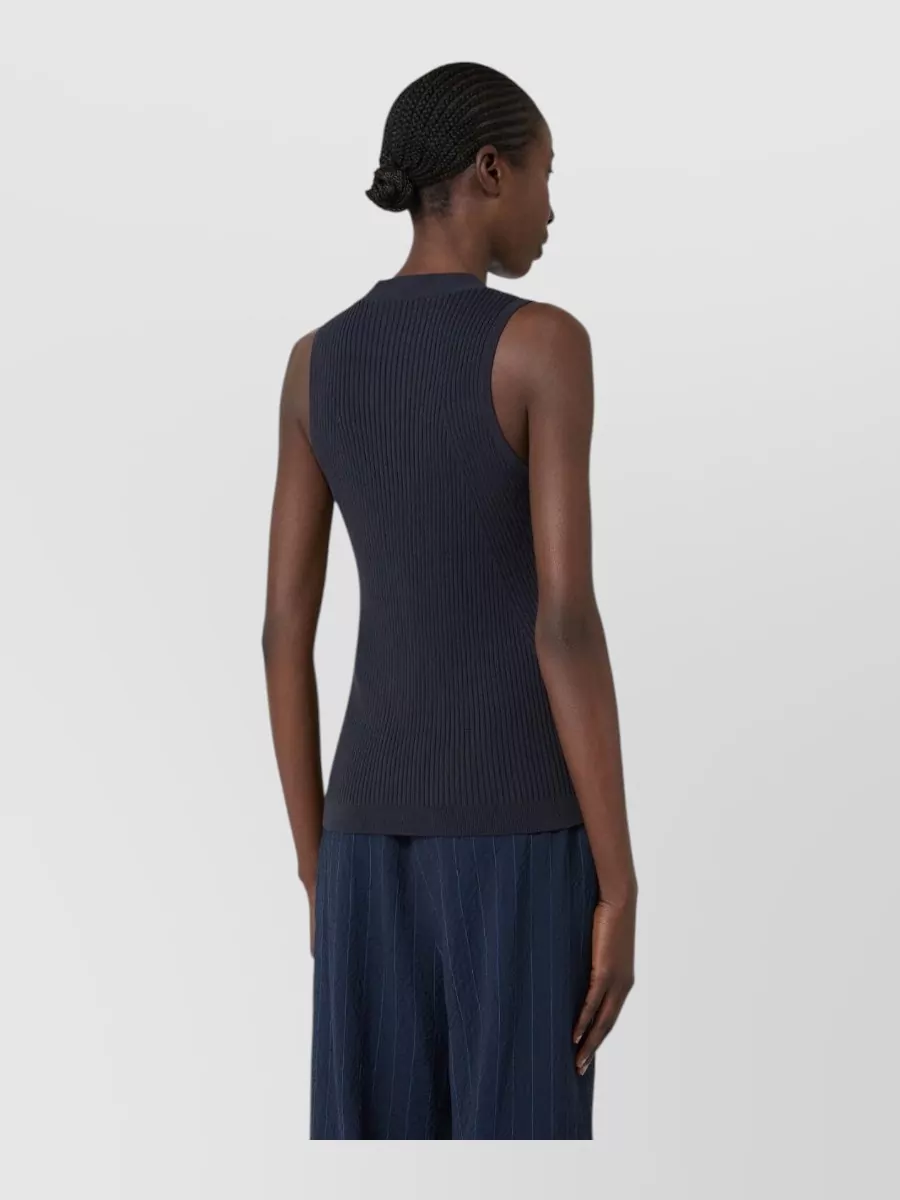 Max Mara Ribbed V-Neck Vest