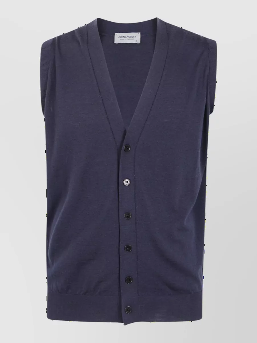 John Smedley merino wool v-neck vest