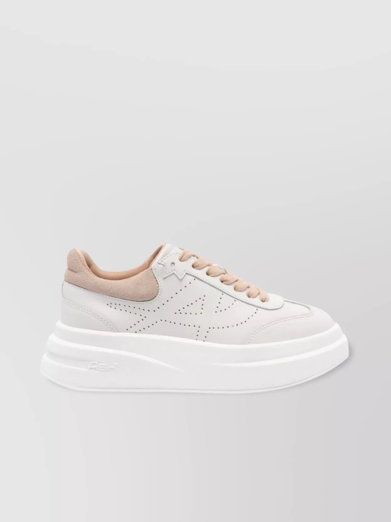 Ash Low Top Leather Sneakers With Contrast Sole