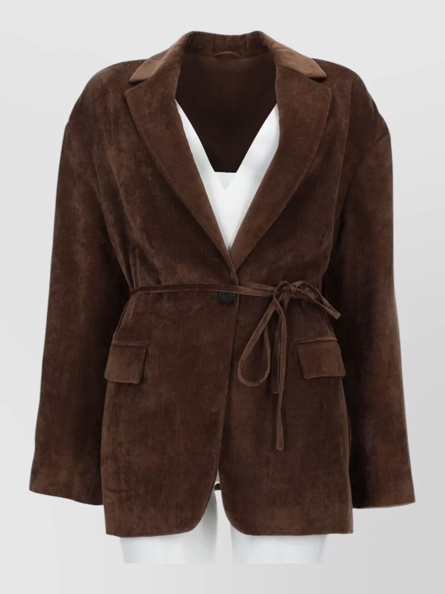 Brunello Cucinelli cashmere blend single breasted coat