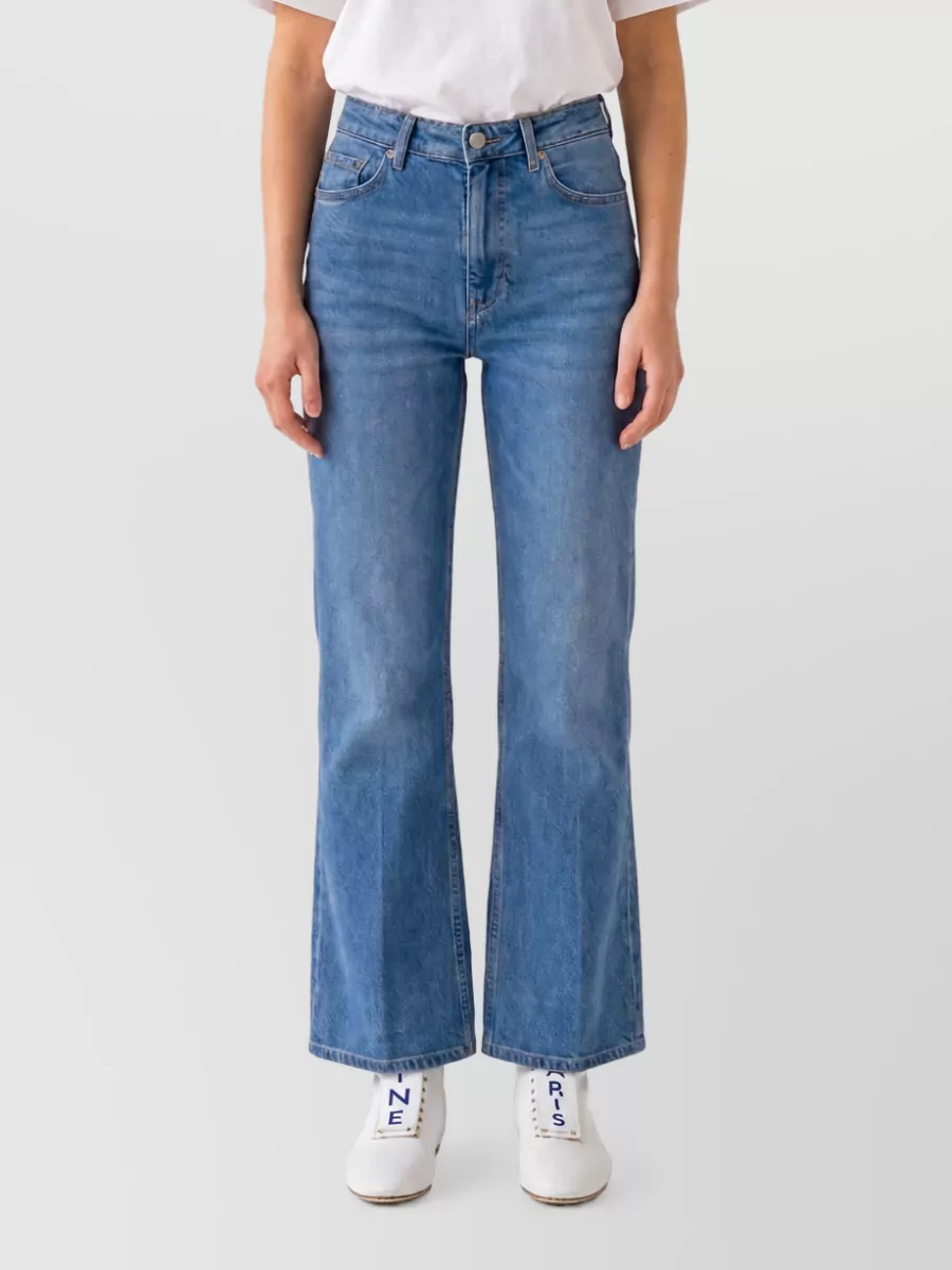 Celine Mid-rise Flared-leg Jeans In Blue