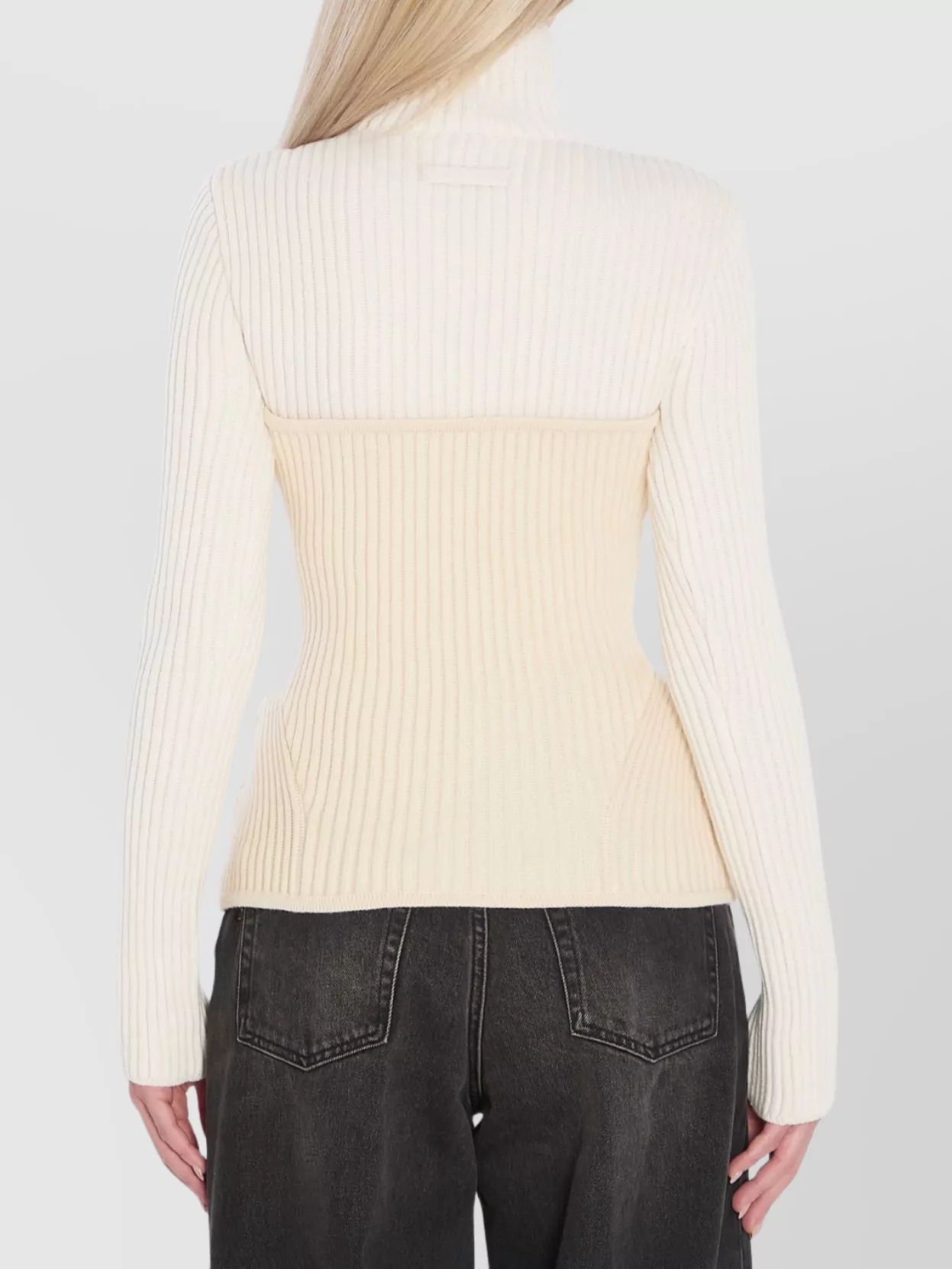 Jean Paul Gaultier Ribbed Knit Pullover Inspiration Corset