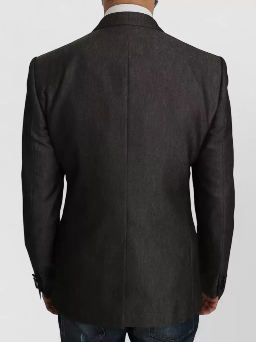 Dolce&Gabbana Wool Silk Slim-Fit Suit Blazer