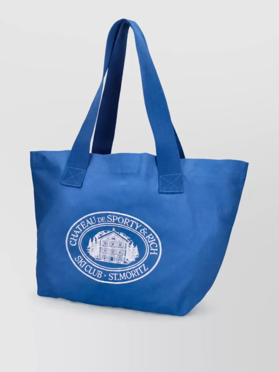 Sporty & Rich Cotton Beach Bag