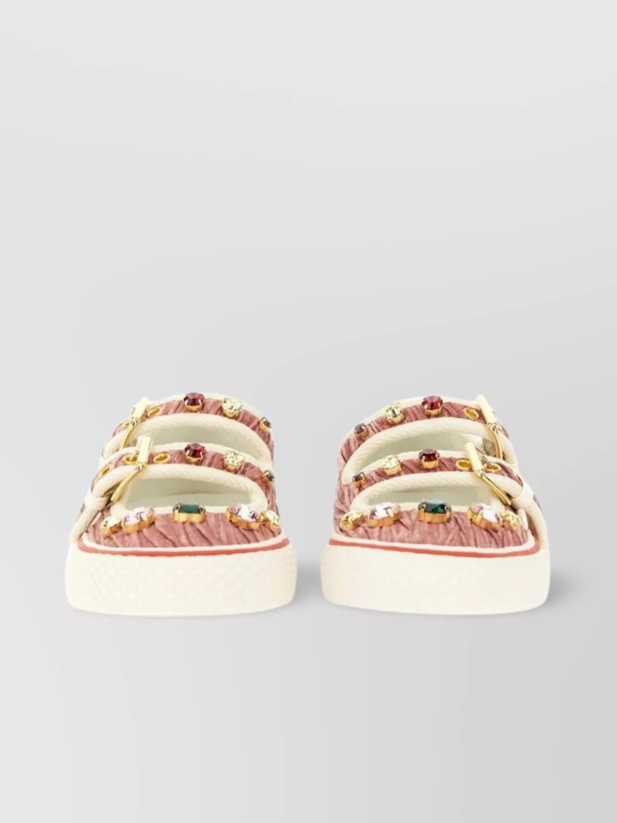 Valentino Garavani Low-Top Embellished Sneakers Rubber Sole