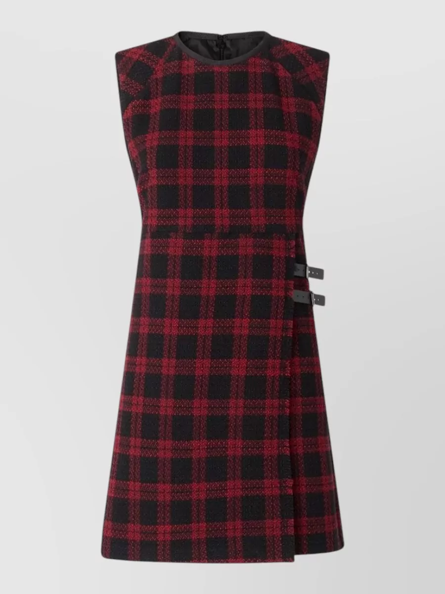Pinko check sleeveless knee-length dress