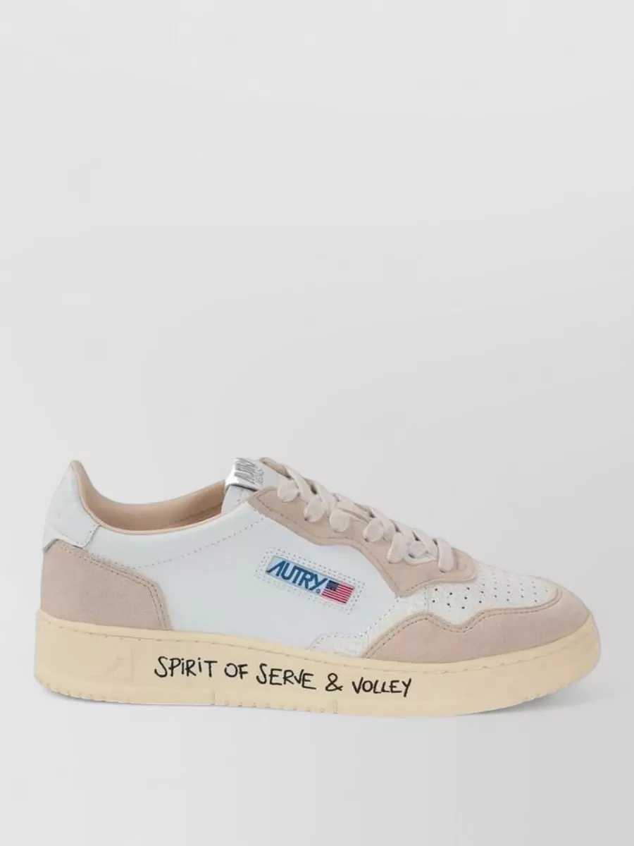 Autry Leather Low-Top Lace-Up Sneakers