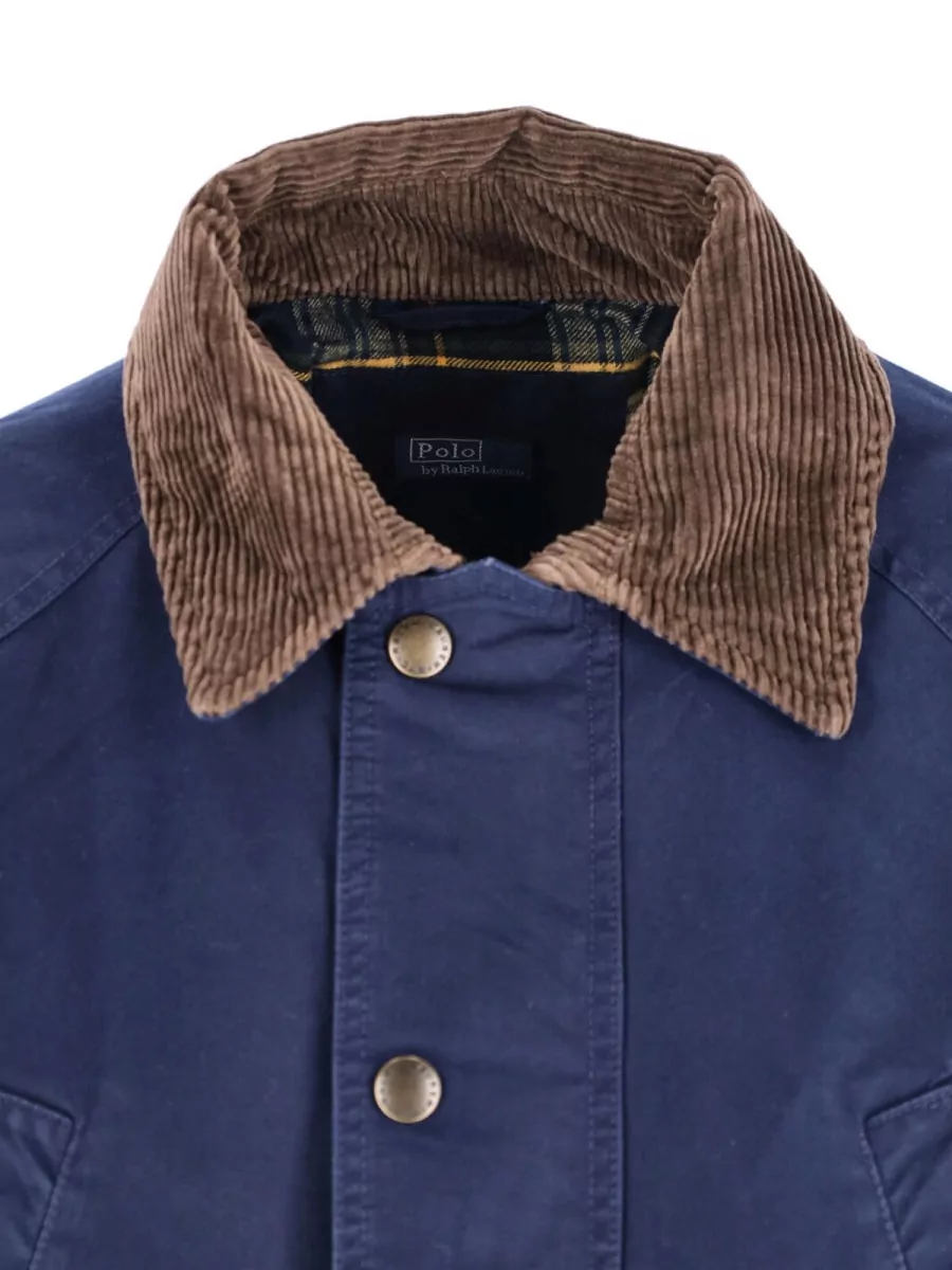 Polo Ralph Lauren Casual Jacket With Corduroy Collar And Pockets
