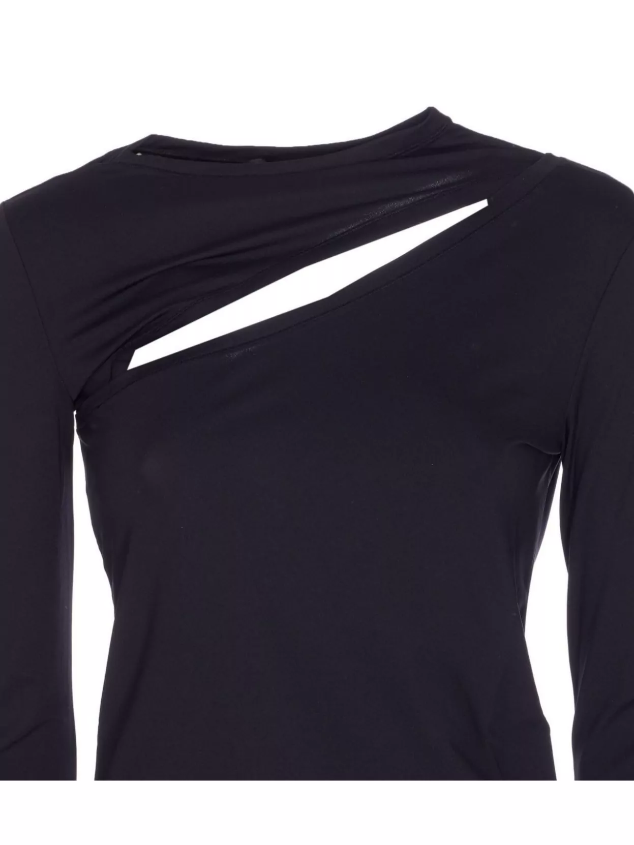 Pinko Asymmetric Long Sleeve Stretch Top