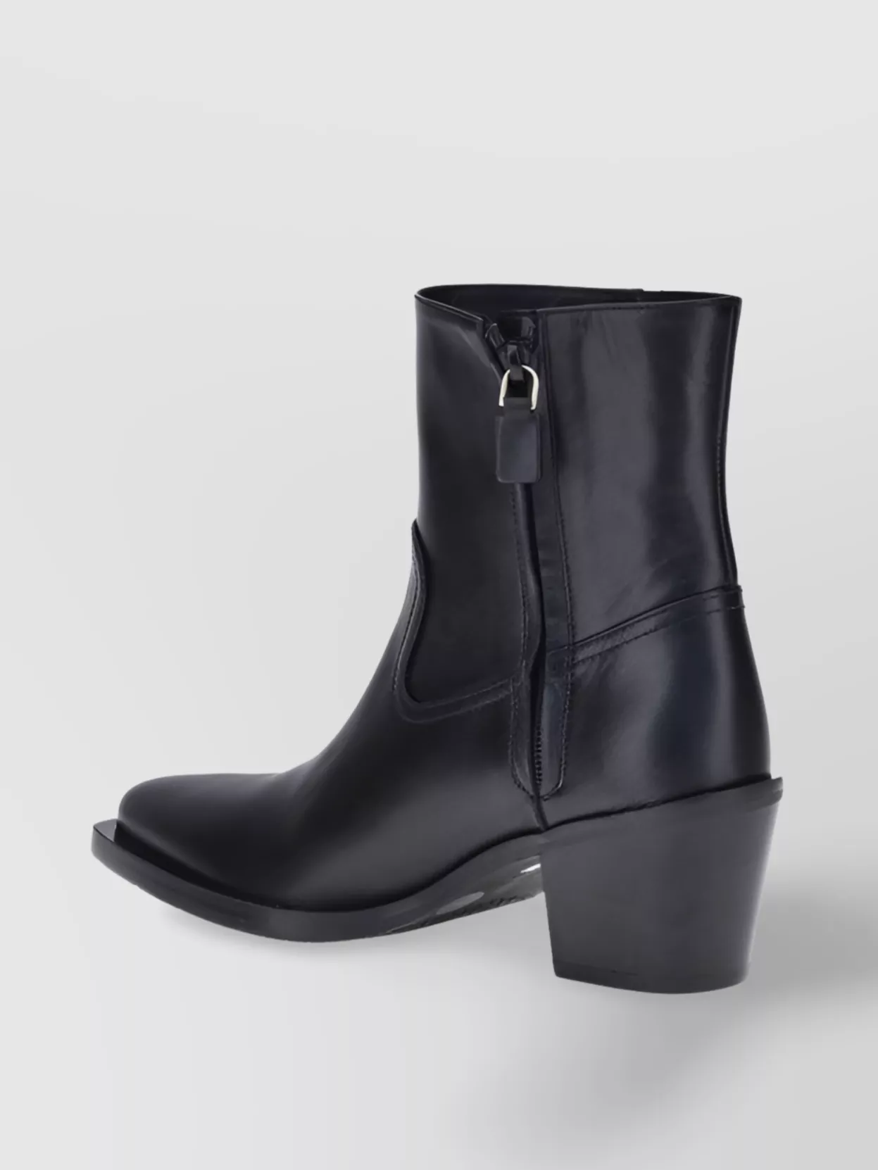 Stuart Weitzman Modern Texan Pointed Block Heel Bootie