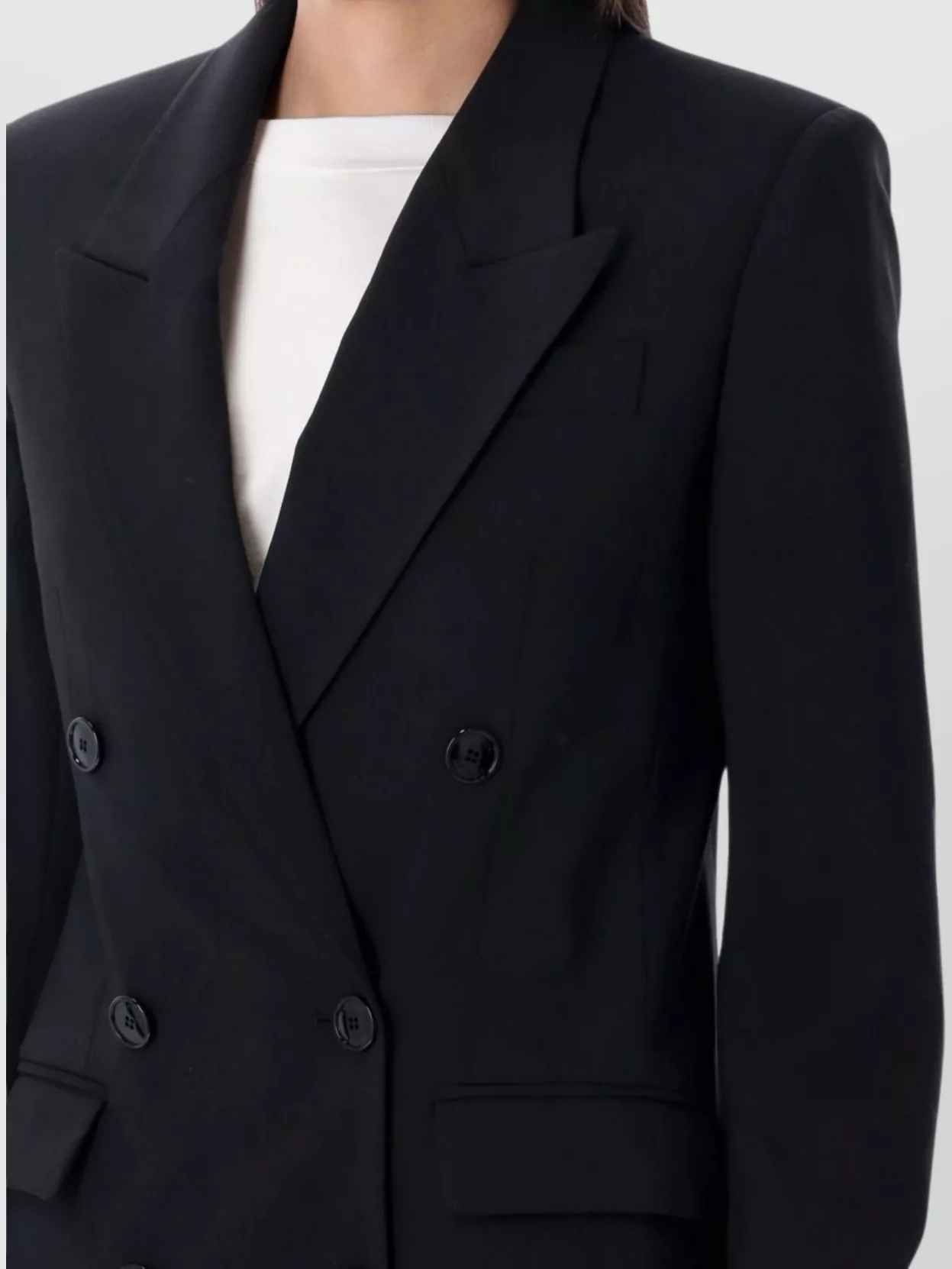 Isabel Marant Peak Lapel Double-Breasted Blazer With Rear Vent